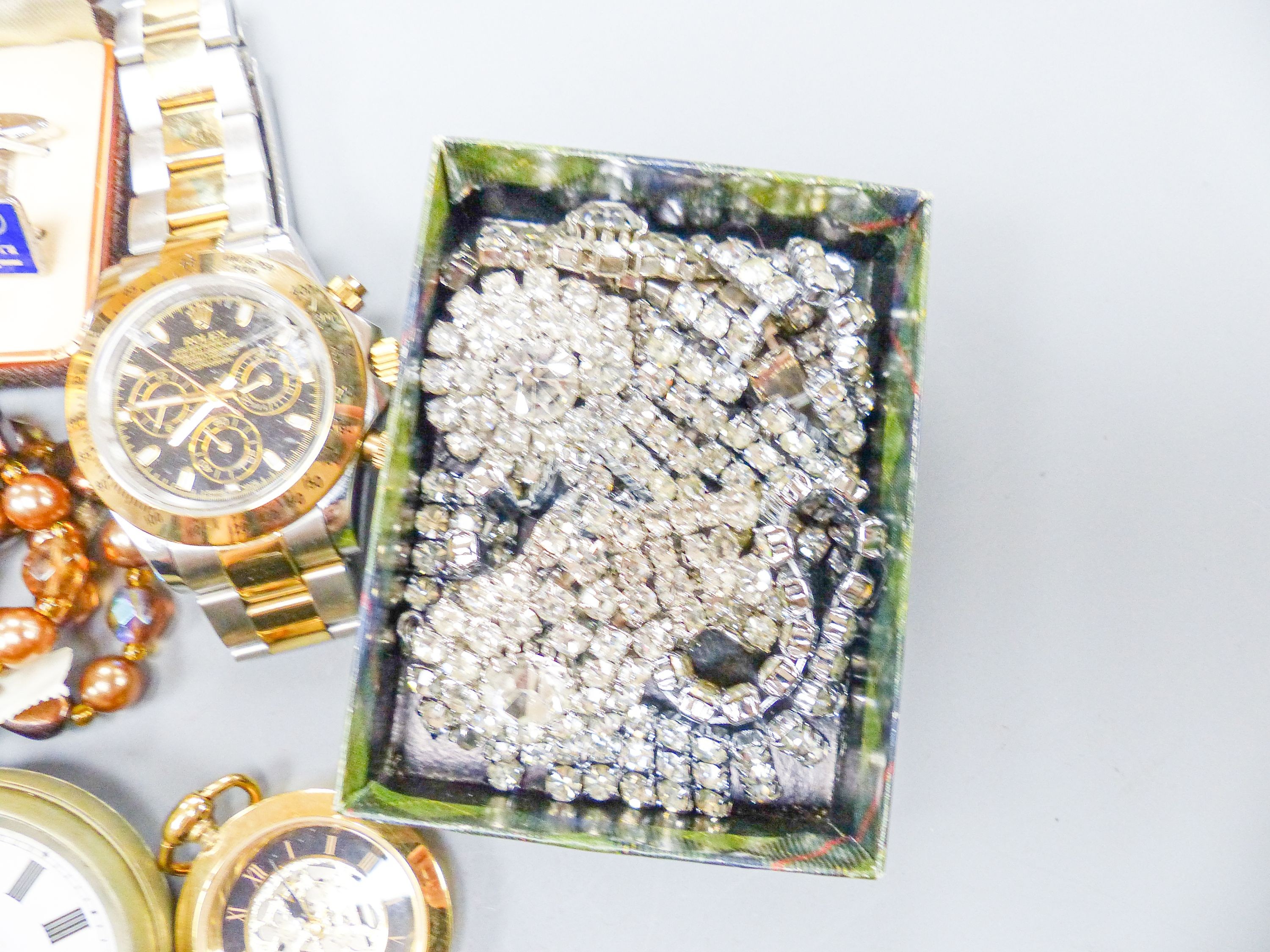 Medals, costume jewellery etc.